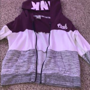 Pink Zip Up Hoodie